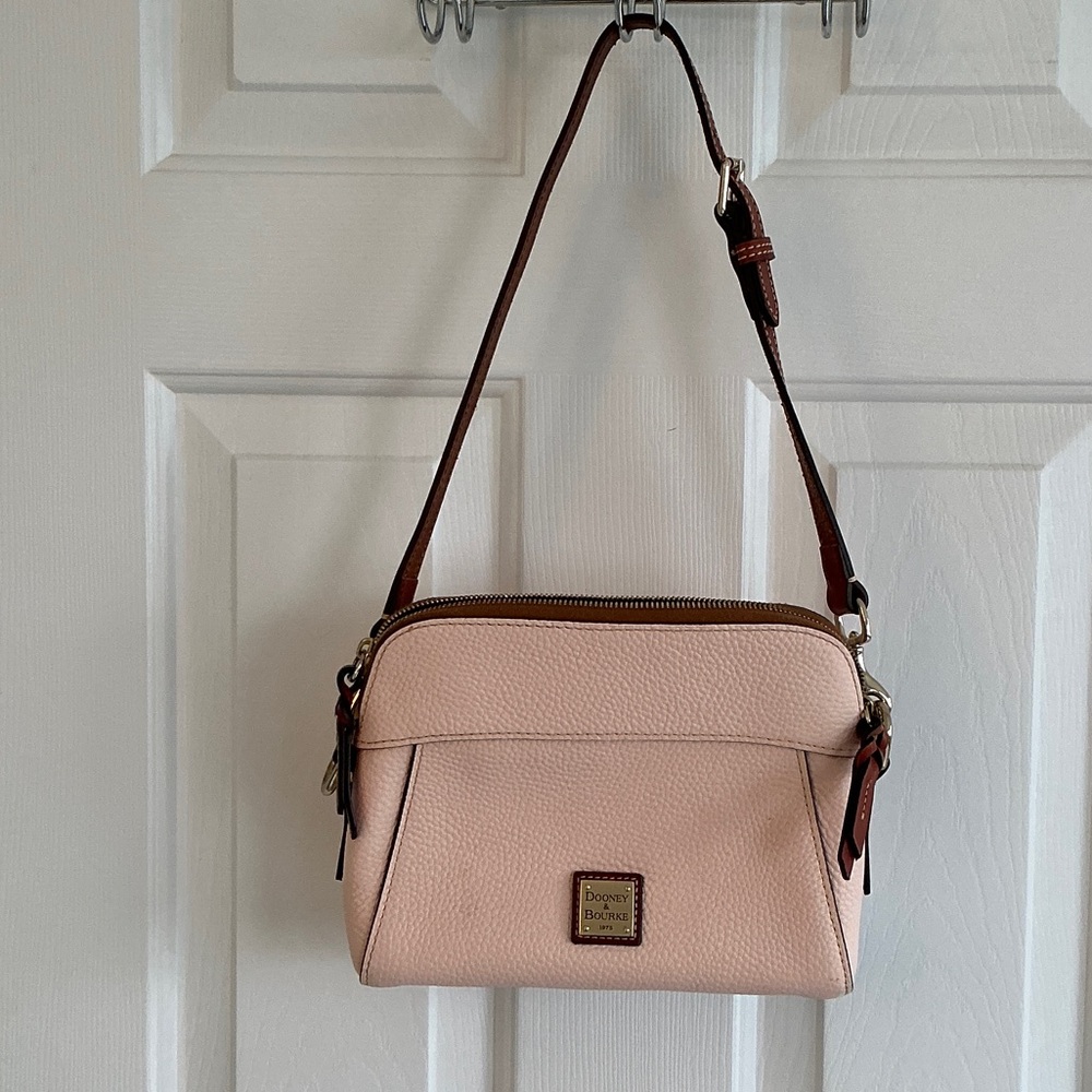 Dooney & Bourke Light Pink Pebble Grain Cameron Crossbody Bag